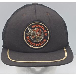 Howler Brothers Trucker Hat Black Mesh Foam Snapback Osprey Prey Patch